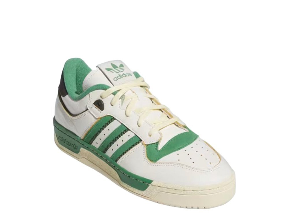Баскетбольные кроссовки adidas Rivalry 86 Low "Cloud White / Preloved Green" shoes