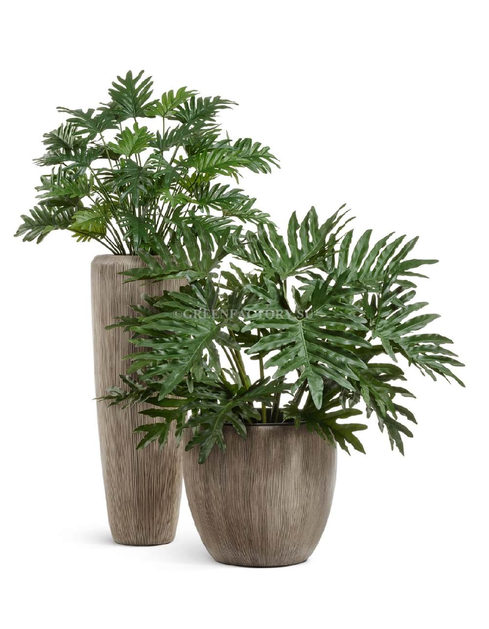 Кашпо TREEZ Effectory - серия Wow - Высокий конус Design - Капучино