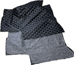 Коврики (утеплитель) под сиденья УАЗ 452 Буханка (белая нить Бабочка)