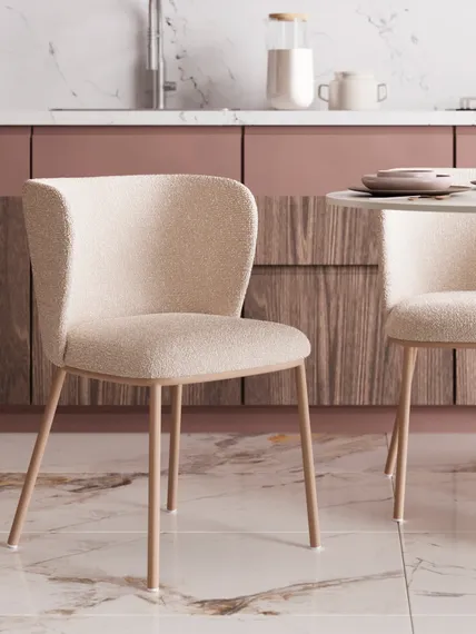 Стул Fluit, бежевый, бежевые ножки