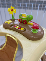 Ходунки SBL 5302 (Teddy Bear) бежевый (силиконовые колеса)