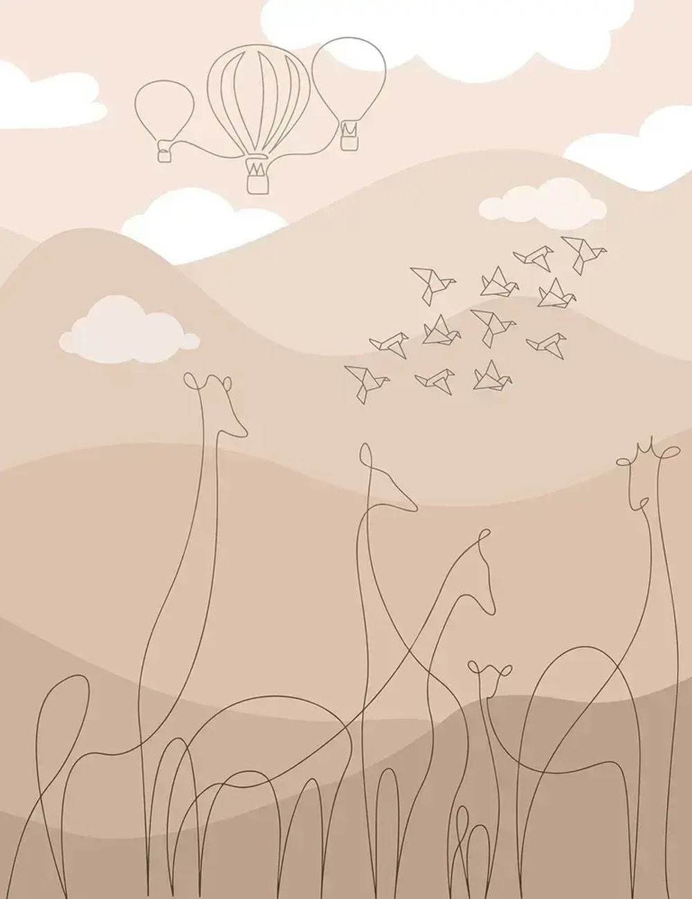 Фотообои Citydecor Perfect Lines Kids 1 200x260 см (флизелиновые с виниловым покрытием)