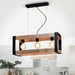 Светильник подвесной (подвес) Rivoli Eve 5144-203 3 х Е27 40 Вт лофт - кантри потолочный | Rivoli