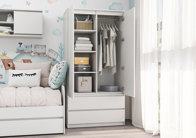 ШРК-02 Шкаф СИТИ с ящиками белый