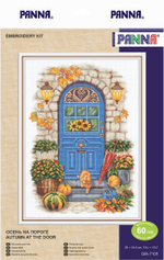 Набор для вышивания "PANNA"GM-7105 "Осень на пороге" 26 х 34.5 см
