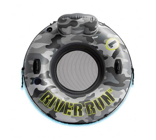 Круг-кресло Intex Camo River Run-1 надувной 135см/до 100кг с ручками