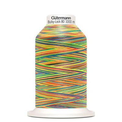 Нить текстурированная Gutermann Bulky-Lock 80 multicolor (1000 метров), 1 кат. | 9822