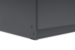 Шкаф распашной с наполнением (3 полки + штанга) ШК 5 (800), Графит