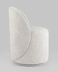 Пуф Loreen вращающийся букле светло-серый