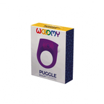 Фиолетовое эрекционное кольцо Puggle Vibrating Ring with Bullet