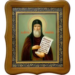 Тит Печерский преподобный пресвитер. Икона на холсте.