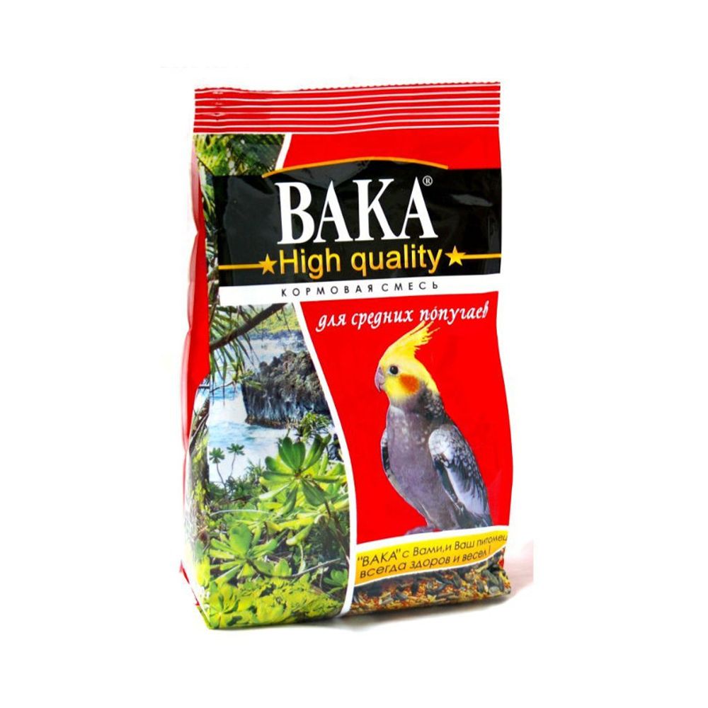 Вака High Quality корм для средних попугаев 500 гр