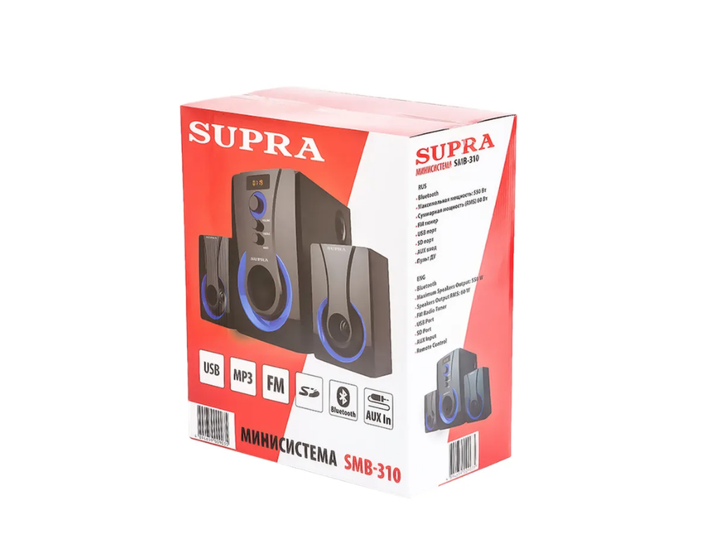 Акустика 2.1 Supra SMB-310 FM/USB/Bluetooth