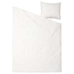 IKEA ÄNGSLILJA  (ИКЕА ÄНГСЛИЛЙА)  -  Пододеяльник и наволочка, белый, 150x200/50x60 см