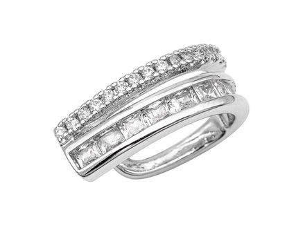 Кафф "Дорожка" со стразами, 6х16мм