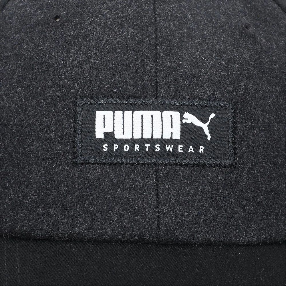 Бейсболка спорт. PUMA Style Fabric Cap 02282801, хлопок, полиэстер, черный