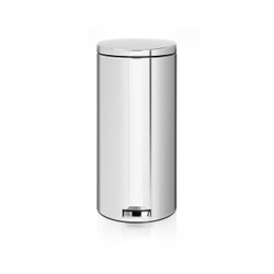 Ведро для мусора Brabantia МС полированная сталь 30л вид спереди