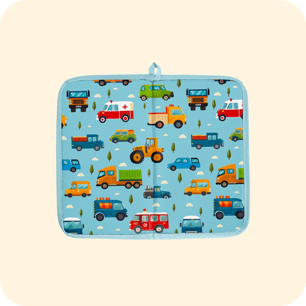 Коврик для переобувания. Машинки принт