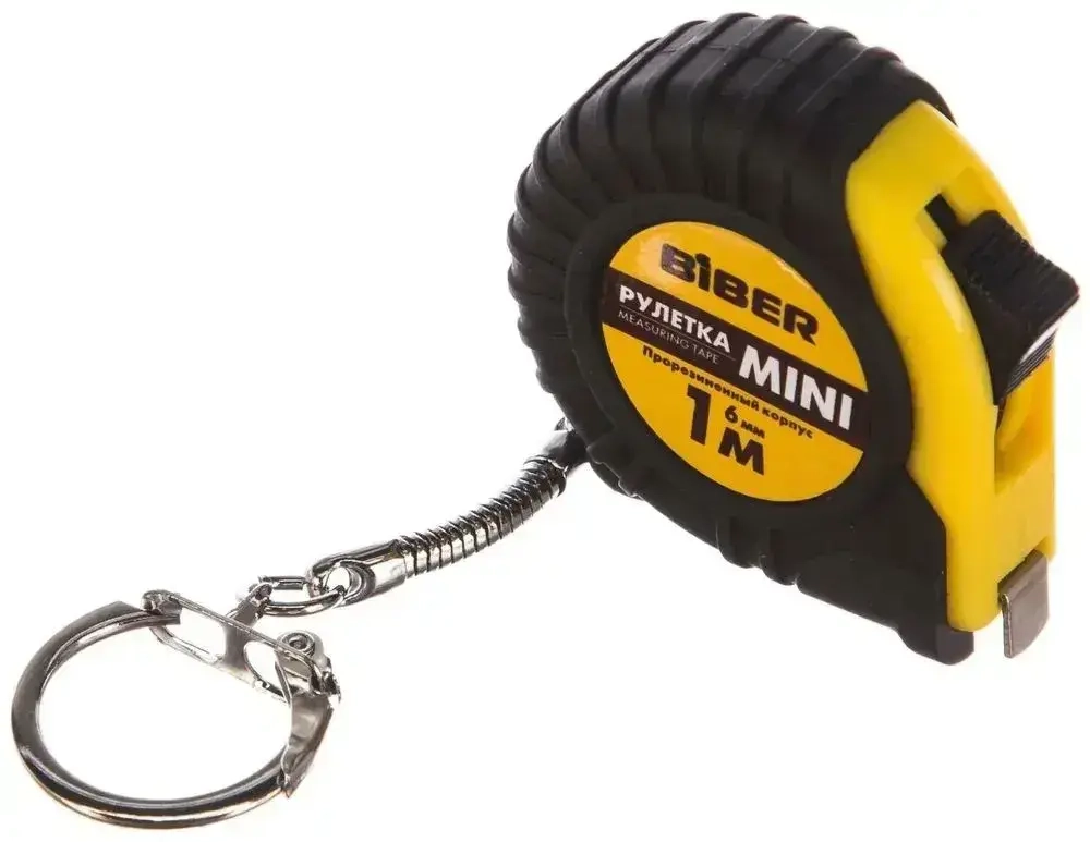 Измерительная рулетка брелок Biber Mini 1 м х 6 мм