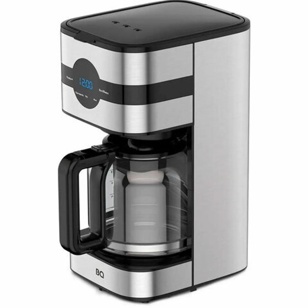 Кофеварка капельная BQ (БИ-КЬЮ) CM2002, 900 Вт, объем 1,5 л, поддержание температуры, серебристая, 86198275