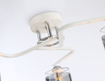 Светильник потолочный TR303217/3 WH/CH/SM белый/хром/дымчатый E27*3 max 60W D540*250
