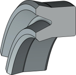 A171-070/16 PU Высокоэффективное U-образное симметричное уплотнение 70-85-8/9