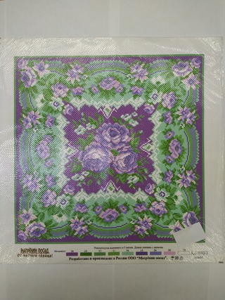 "Сиреневые розочки"-0890/3 канва с рисунком