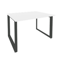 Onix Стол переговорный O.MO-PRG-1.2 Белый Бриллиант/Металл Антрацит 1180*980*750