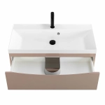 Тумба с раковиной Belbagno MARINO 80 2C-SO/BB800/450-LV-MR-AST Capucino Lucido