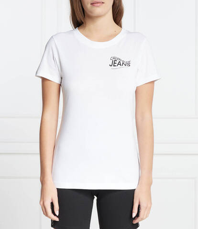 Футболка MOTION LOGO CALVIN KLEIN JEANS - белый(J20J222236)