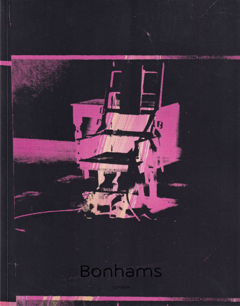 Каталог аукциона Bonhams, Лондон, 14 маленьких электрических стульев Энди Уорхола от 11 февраля 2016 года