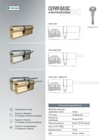 Цилиндр Гардиан GH 36/21шток, никель