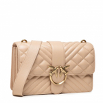 CLASSIC LOVE BAG ICON V QUILT MIX - beige