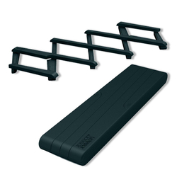 Подставка под горячее раскладная stretch™, черная