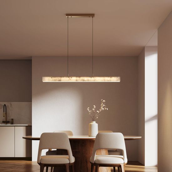 604053 LED / подвесной светильник /  латунь/ алебастр