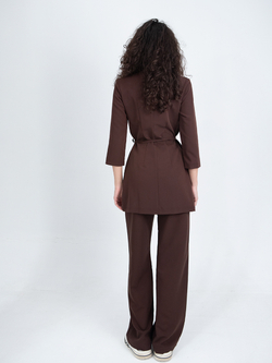 Коричневая блуза для врача Medici 07 вид сзади