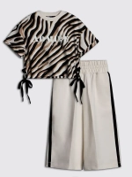 Костюм для девочки, футболка и кюлоты