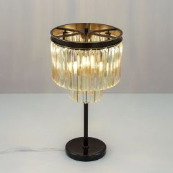 Citilux Мартин CL332862 Настольная лампа хрустальная Шампань