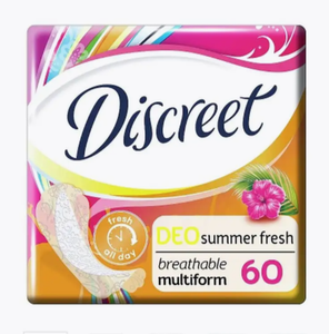 Discreet Гигиенические ежедневки Дискрит Летняя Свежесть, 60 шт