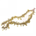 Мишура 2м 8см «Звезда», Золото/золото