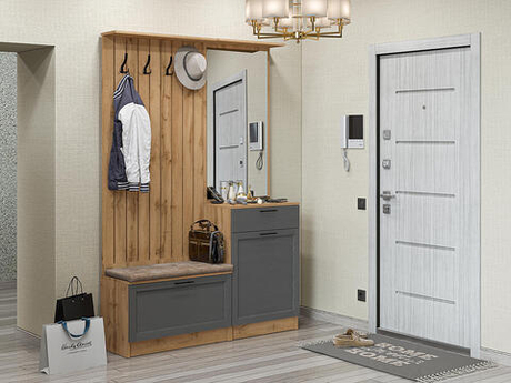 Прихожая Стиль-02 Stormy Silkwood Дуб Вотан