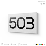 Номер на дверь 503, табличка на дверь для офиса, квартиры, кабинета, аудитории, склада, белая 120х70 мм, Айдентика Технолоджи