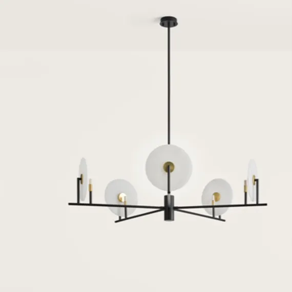 Люстра Erto 5L с алебастровыми дисками 1096/25