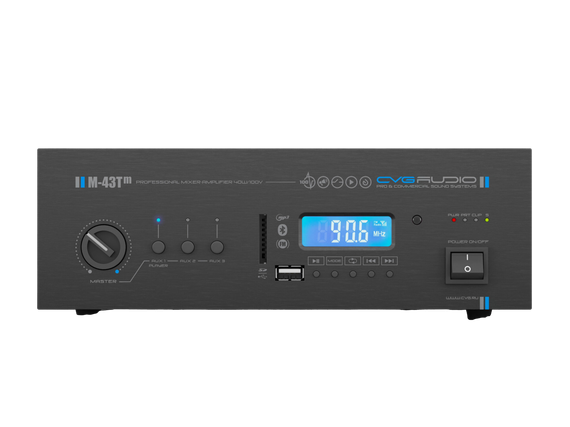 CVGAUDIO M-43Tm профессиональный микшер-усилитель, мощность 40W/100V