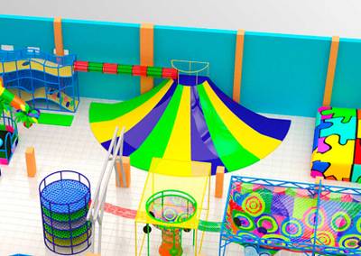 Горка вулкан «Вихрь красок» 8×7×3,8 м