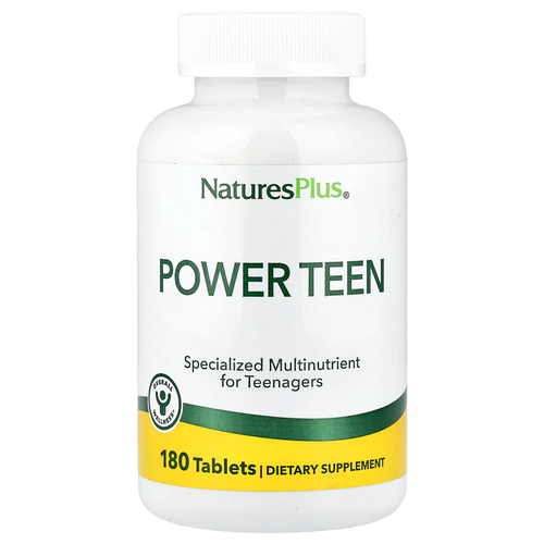 NaturesPlus, Power Teen, мультивитамины и минералы для подростков, 180 таблеток