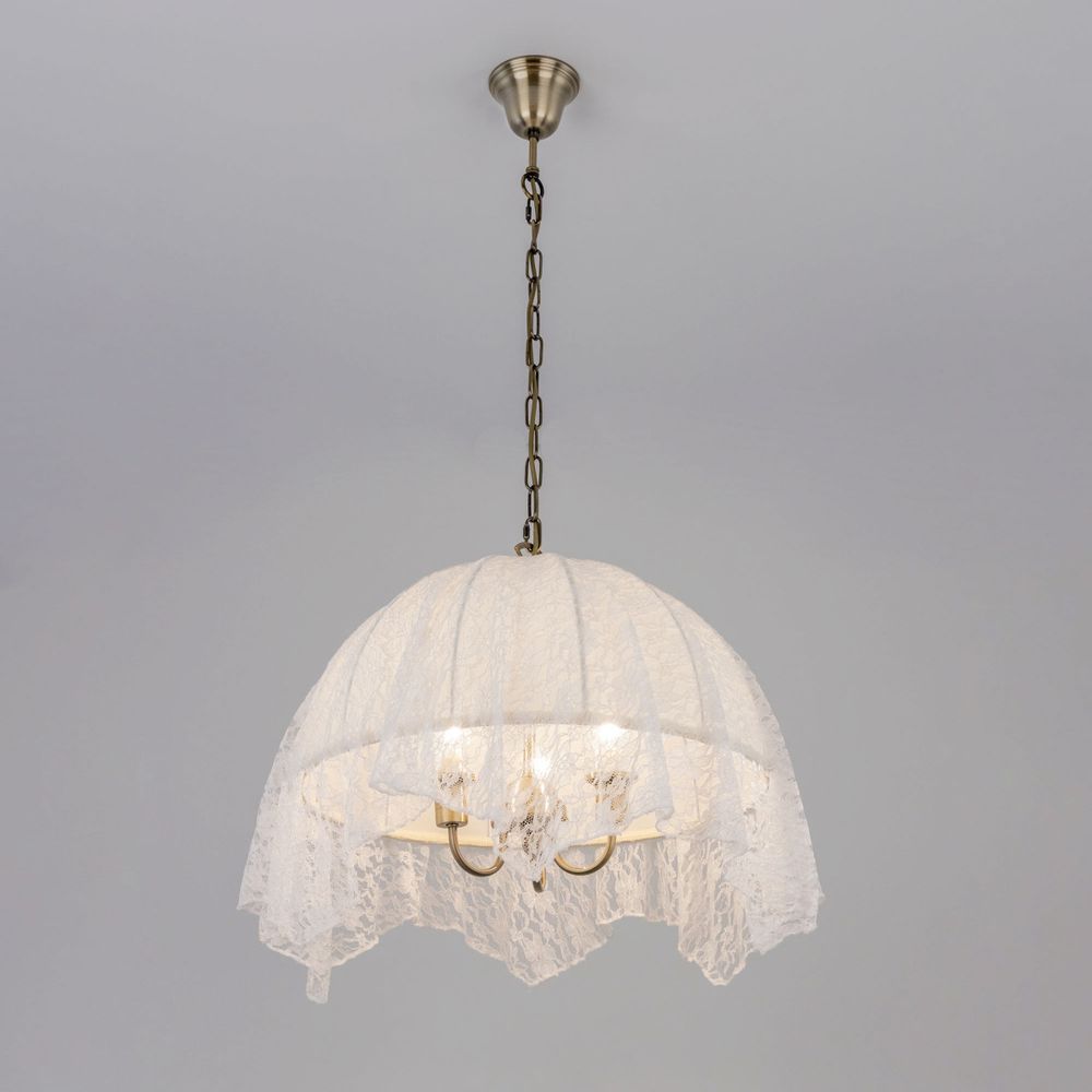 Citilux Базель CL407134 Люстра подвесная с абажуром Кружево