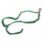 Мишура 2 м 7 см «Фонарик снежный», Зеленый/белый