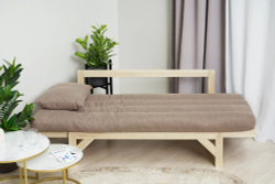 Диван кушетка Элиза, рогожка, светло-коричневый