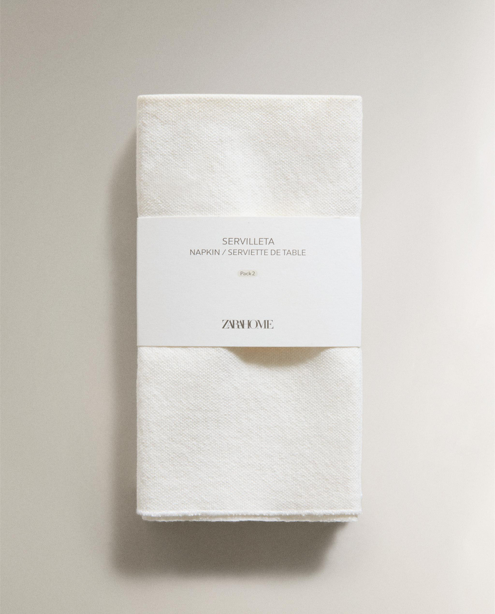 Zara Home столовая салфетка из смесовой ткани, 45 45 см (комплект 2 шт.)